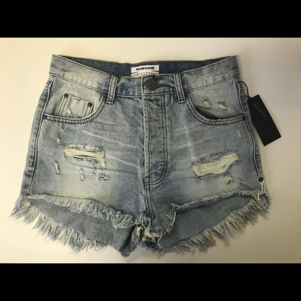 One Teaspoon Outlaw Shorts - Blue Hart